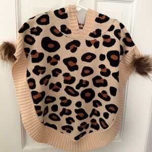Leopard Print girls cape